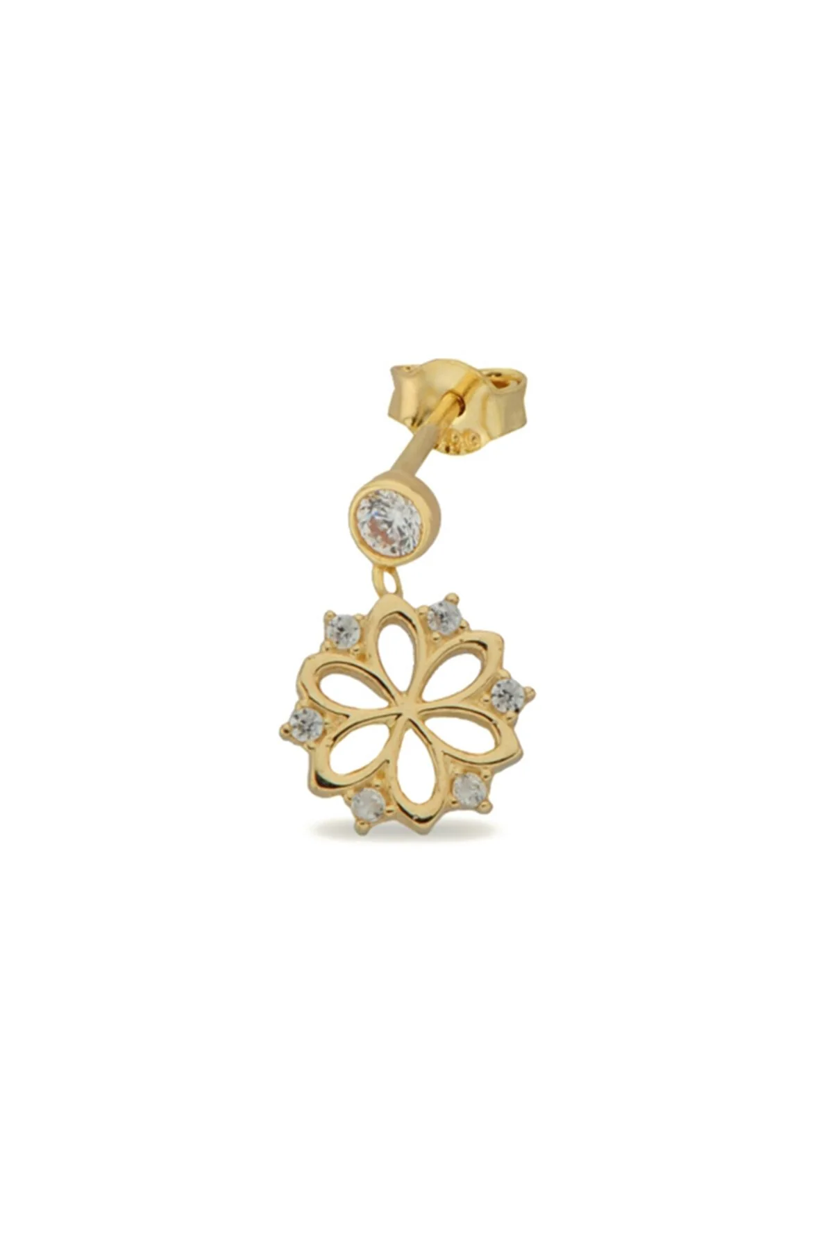 14K Gold | Ohrstecker mit Blume KP0137B
