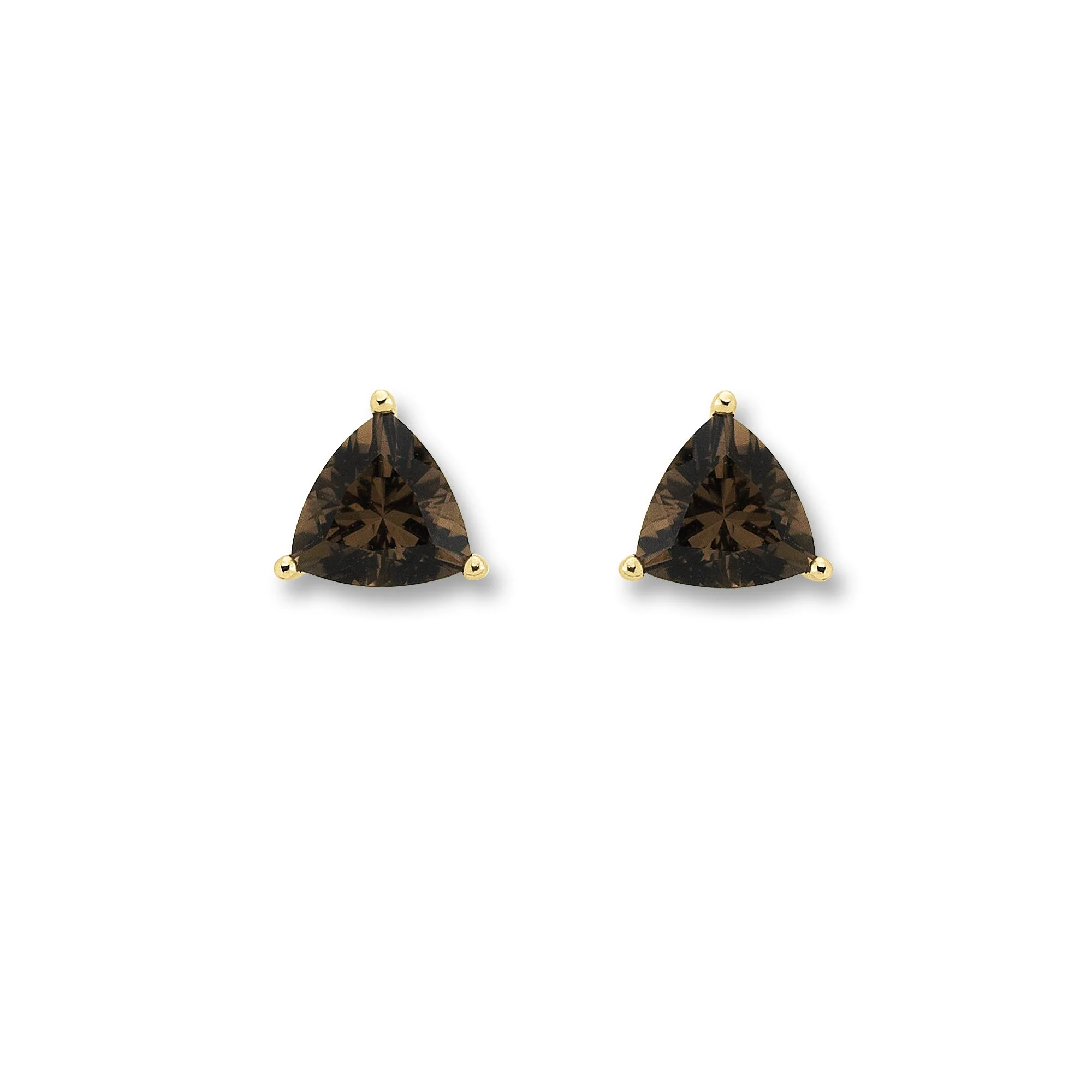 8K Gold | Ohrstecker Rauchquarz