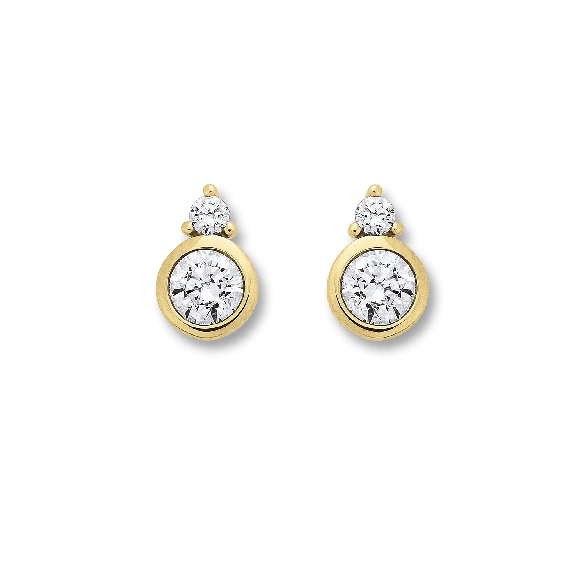 8K Gold | Ohrstecker Zirkonia