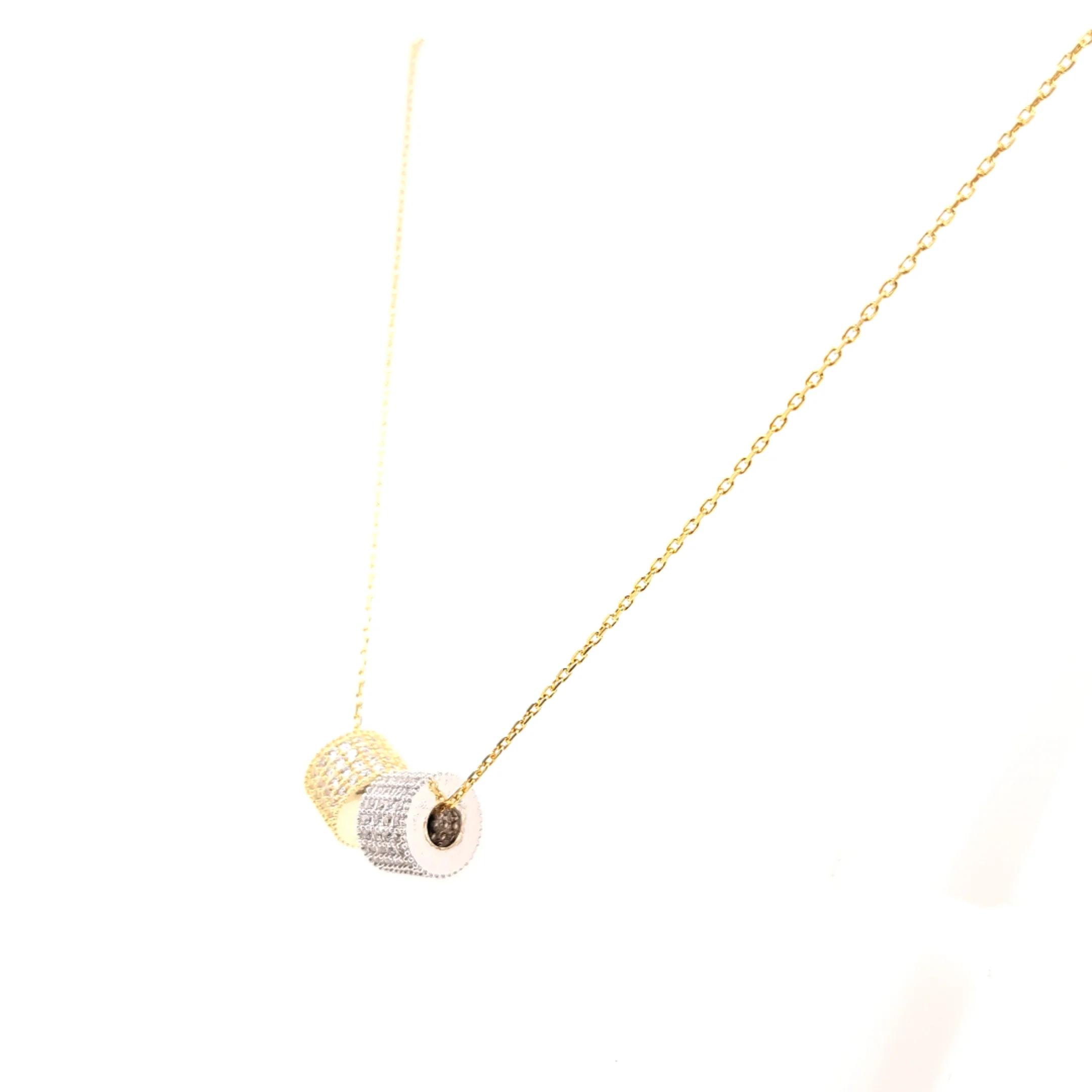 925 Silber |  Halskette Kugel mit Zirkonia - Image 2