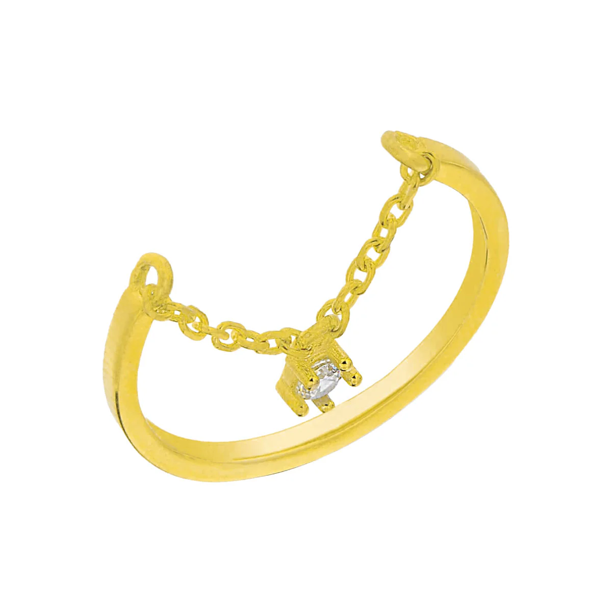 Chain Zirkonia Ring